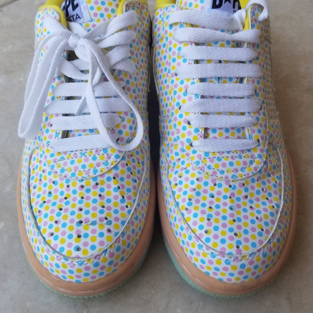 A Bathing Ape Bapesta FS-001 Pink/Sax - Picture 5 of 9